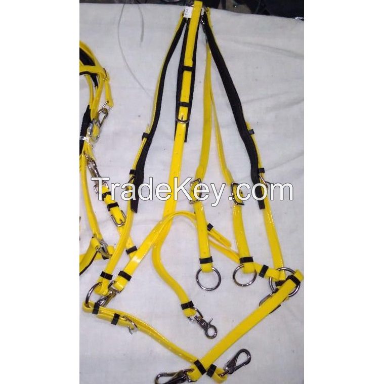 Genuine imported Quality PVC Endurance Breastplate Yellow with rust proof fittings
