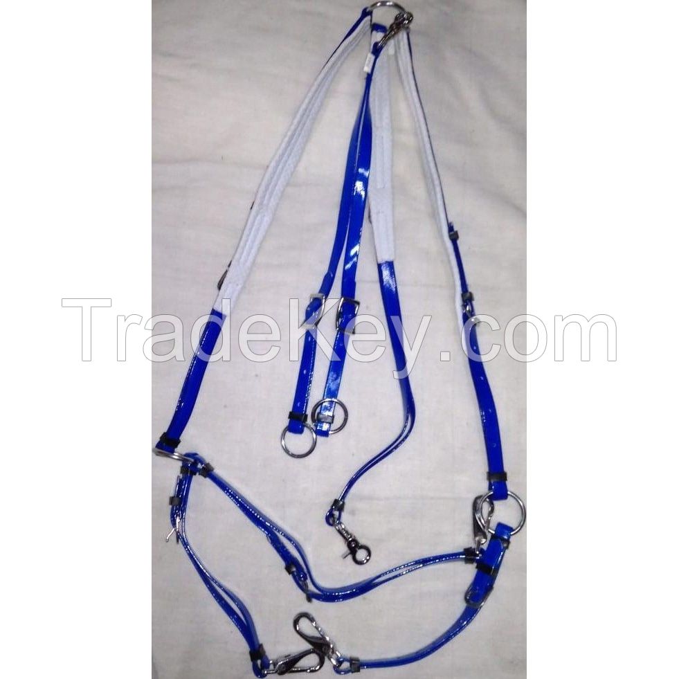 Genuine imported Quality PVC Endurance Breastplate Blue with rust proof fittings