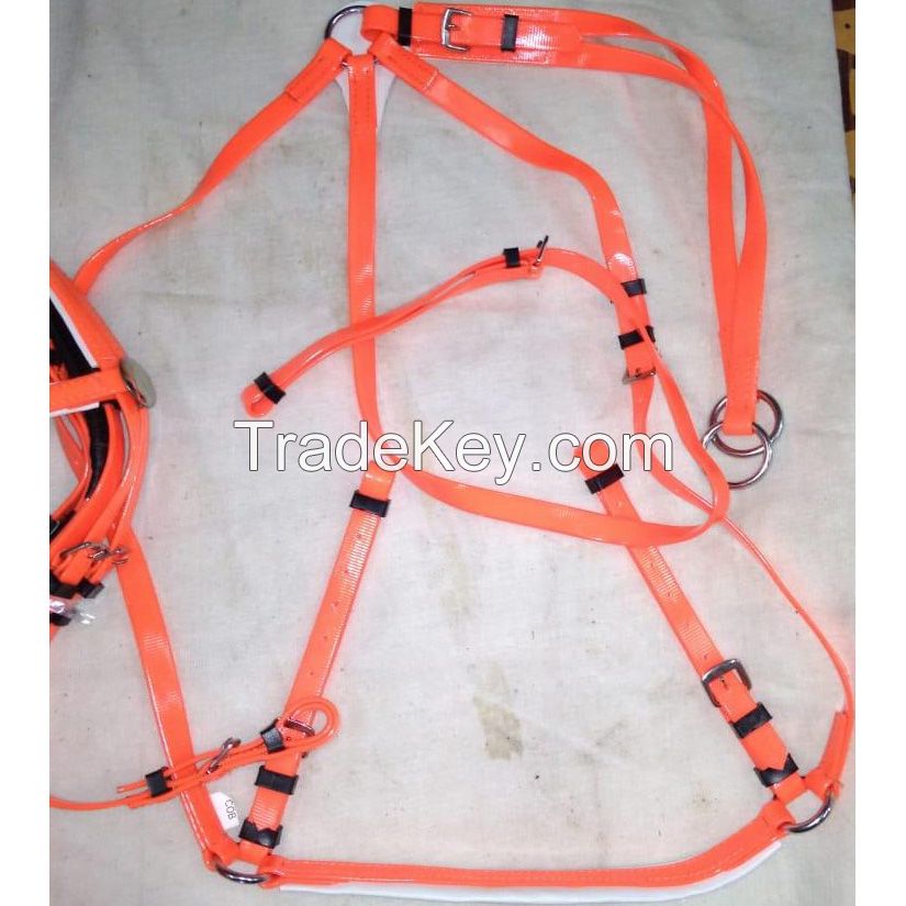 Genuine imported Quality PVC Riding Breastplate Green with rust proof fittings