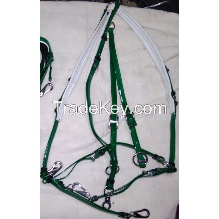 Genuine imported Quality PVC Endurance Breastplate Green with rust proof fittings