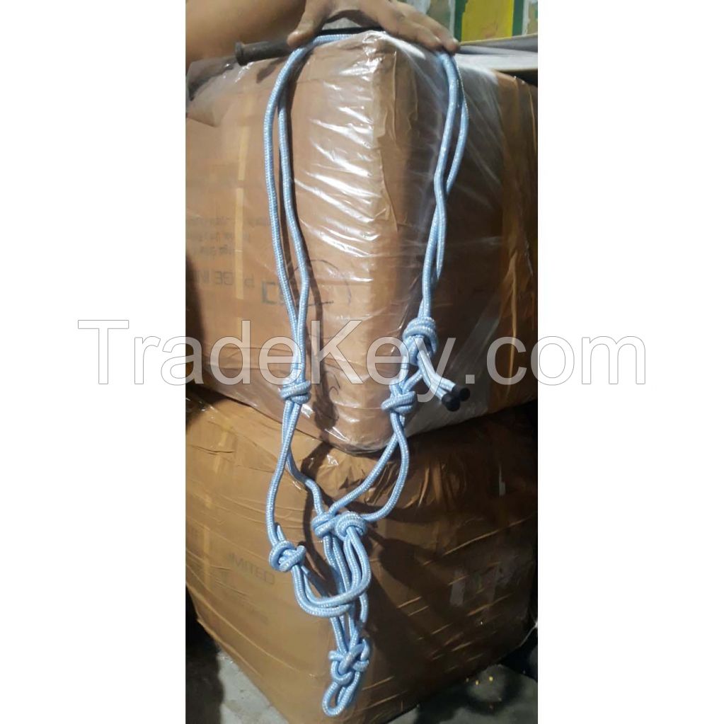 Genuine imported Quality PP Nylon para cord horse bridle Black white