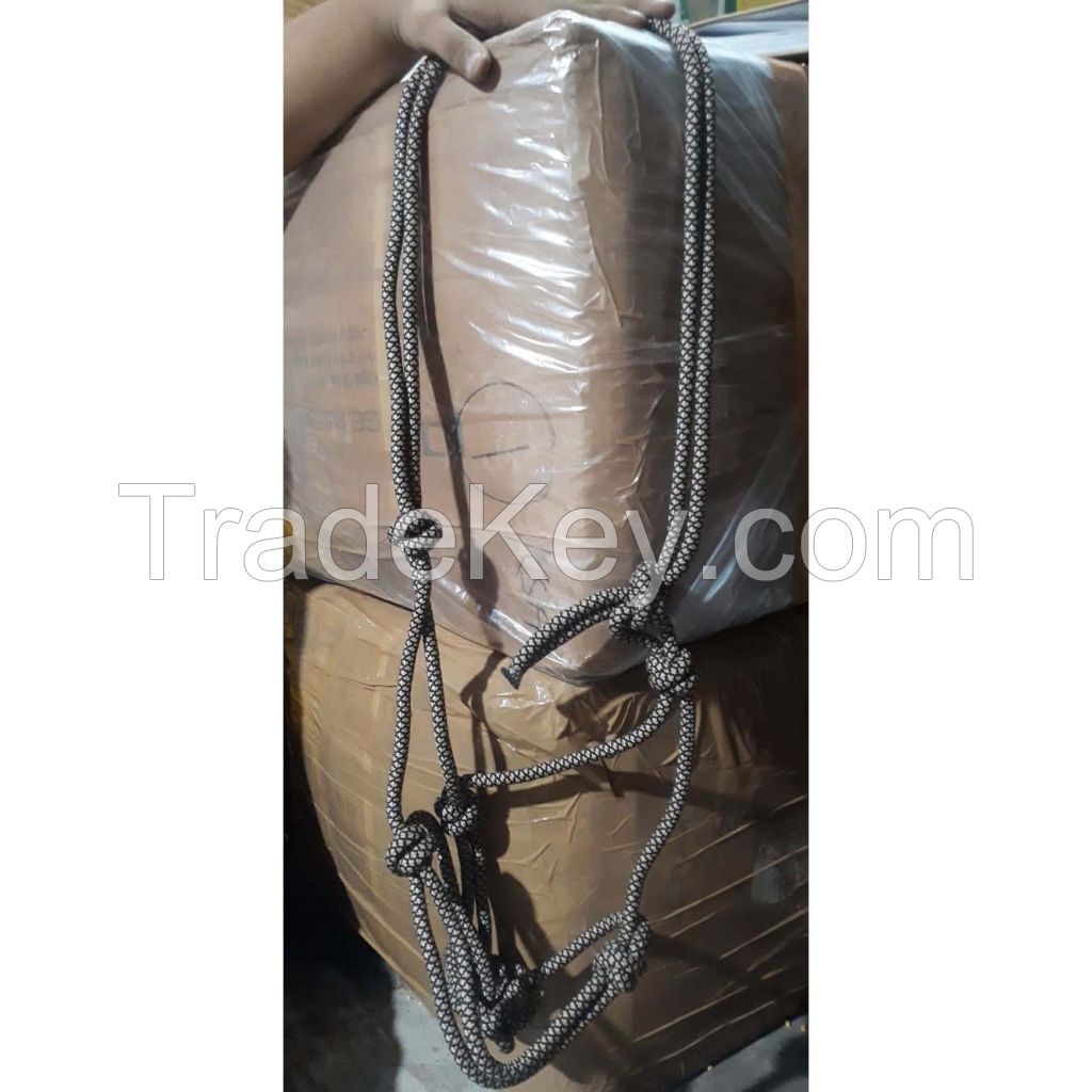 Genuine imported Quality PP Nylon para cord horse bridle Black white