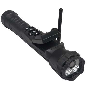 IR night vision ,reversible lens flashlight camera recorder with aluminum alloy housing 