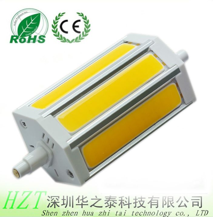 7 w COB light face cross LED R7S lamp