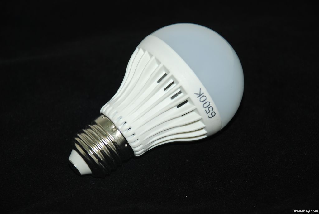 7W E27 LED Light Bulb (Plastic) 220V~280V