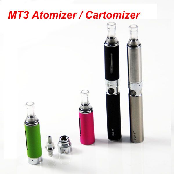 2013 newest evod bcc MT3 cartomizer ego tank clearomizer 2.4ml Bottom Heating Coil Detachable Atomizer  for ecig