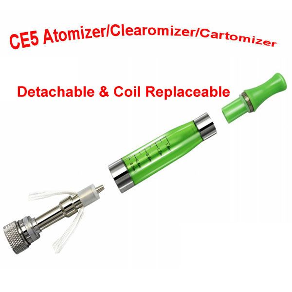 Electronic Cigarette atomizer 1.6ml ego t ce5 Cartomizer, E-cigarette Clear clearomizer