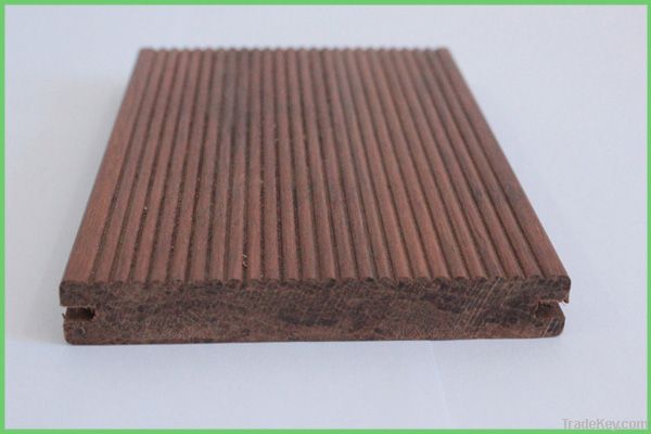 Chinese Factory provide click-lock T&G strand woven bamboo flooring