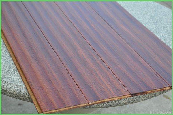 Chinese Factory provide click-lock T&G strand woven bamboo flooring