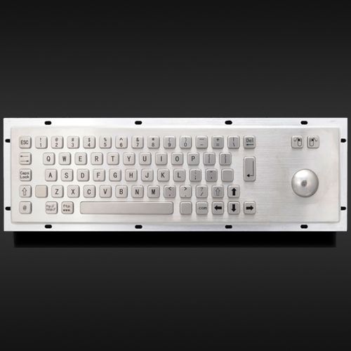 Military Industrial Security Metal keyboard with Trackball for Kiosk ATM Interactive Telecommunication Self-service terminal KMY 299B