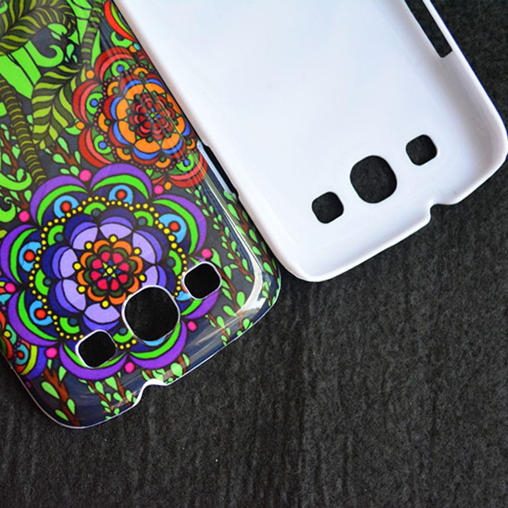 Purple Flower Plastic Hard Case Protective Cover Shell for Samsung Galaxy S3 i9300