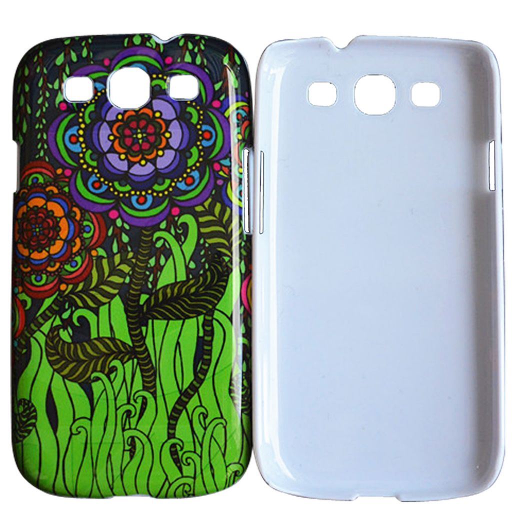 Purple Flower Plastic Hard Case Protective Cover Shell for Samsung Galaxy S3 i9300