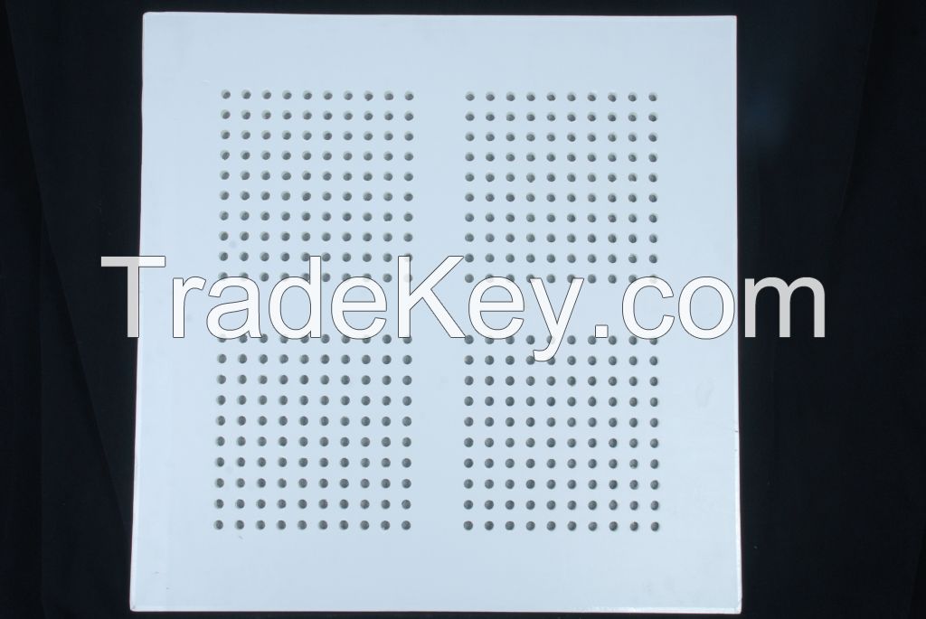 acoustic perforated gypsum tiles