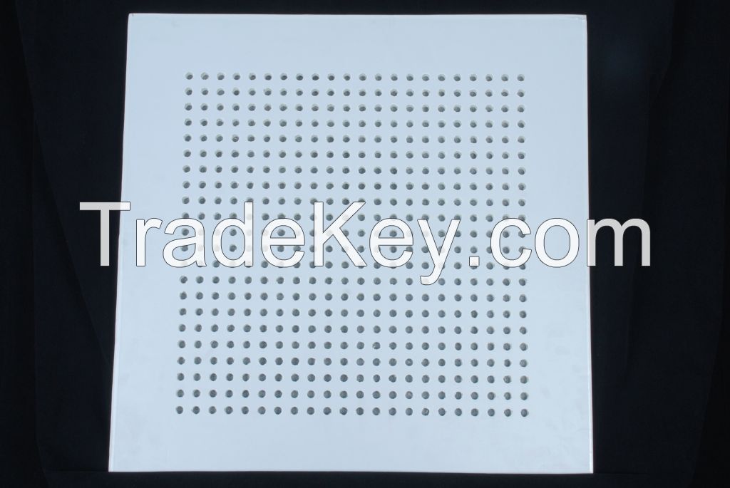 acoustic perforated gypsum tiles