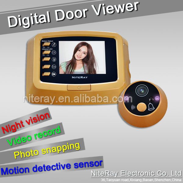 Digital door peep hole viewer /peephole viewer camera