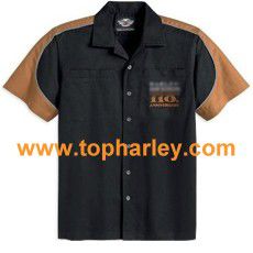 Men's 110th Anniversary Short Sleeve Woven Colorblocked Garage Shirt 96542-13vm