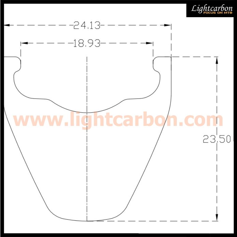 LIGHTCARBON 29er MTB full carbon clincher rims