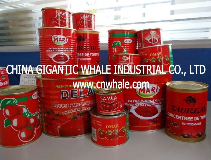  double concentrated canned tomato paste with brix