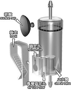 R-131   BUBBLE COUNTER WITH INTEGRATED CHECK VALVE