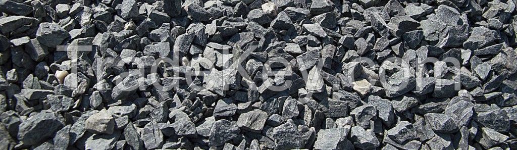 Granite rubble and other stone materials