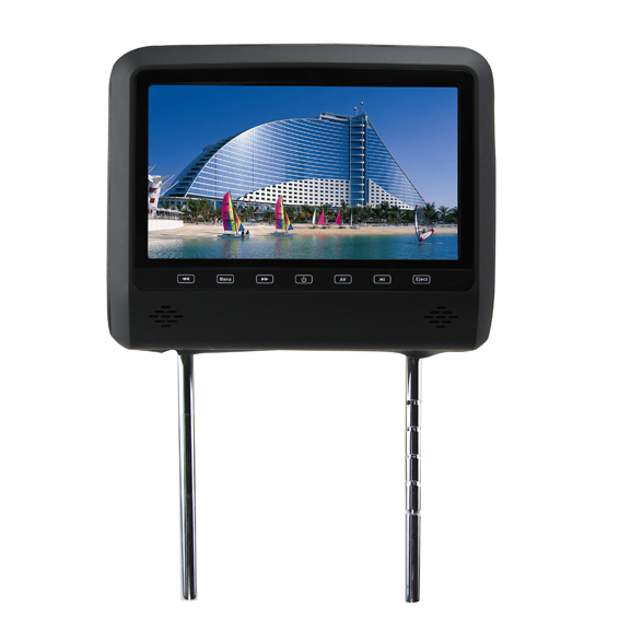 9" HD LED Headrest Monitor with slot in DVD Player Pillow