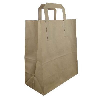 shopping/tote/carrier kraft paper bag for gift packaging