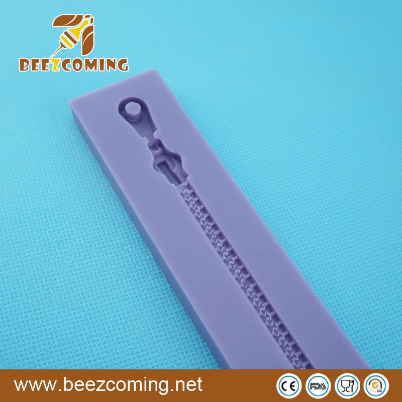 Zipper silicone fondant mold for cake decorating