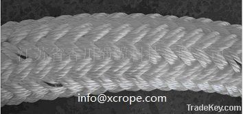 Double braided marine mooring ropes