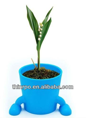 Wholesale colorful silicone flower pot