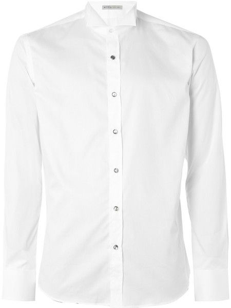 White Wing Collar Shirt