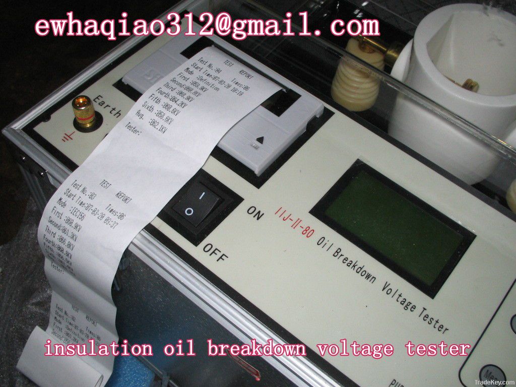 Oil Tester for Testing insulation oil breakdown voltage