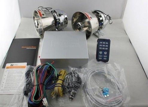 400w 2 channel electronic police car alarm siren with microphone