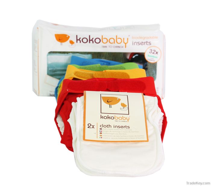 Cloth diaper from bamboo. (with unique bamboo insert with lateral p