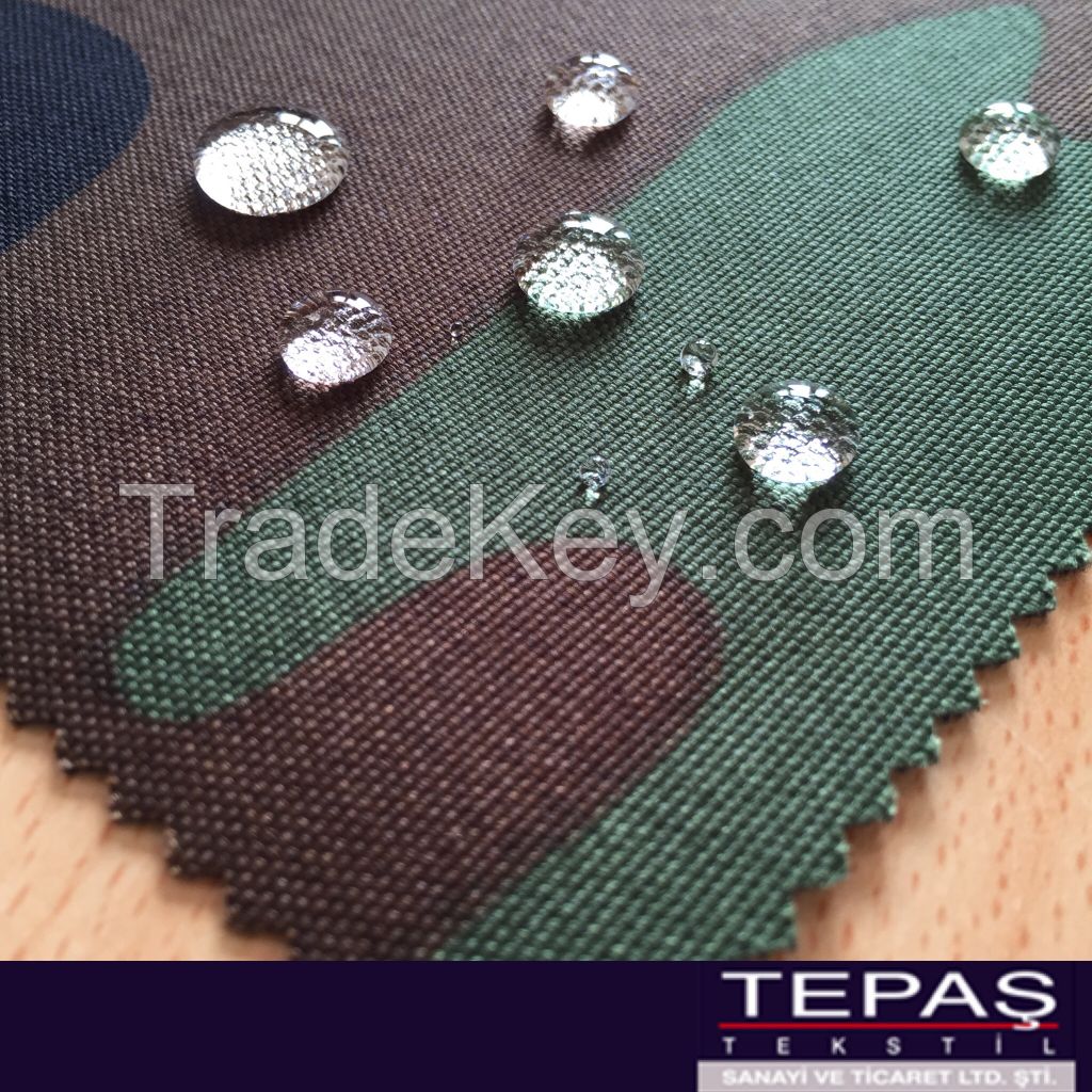 1000D 1100 dtex Nylon 6.6 Cordura Camouflage PU Coating Waterproof Fabric 