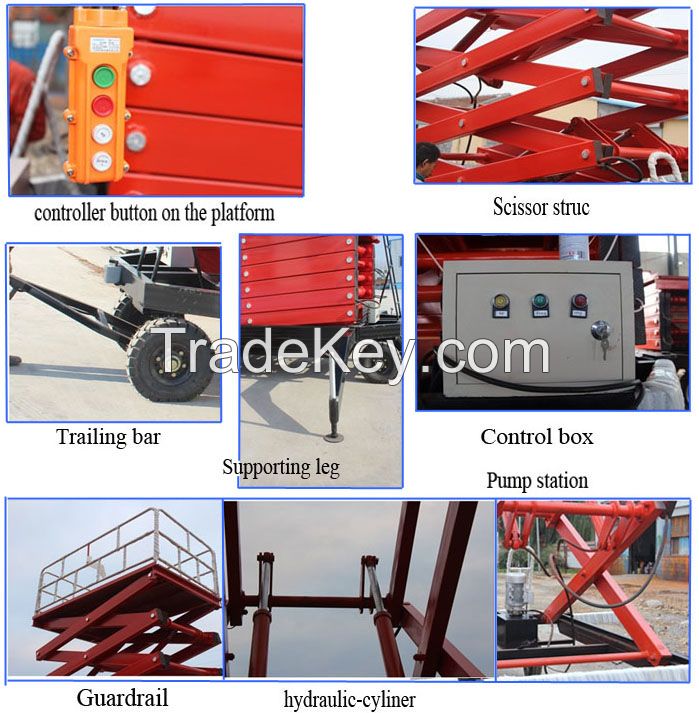 New year sale Heavy load capacity hydraulicaerial work platform for li