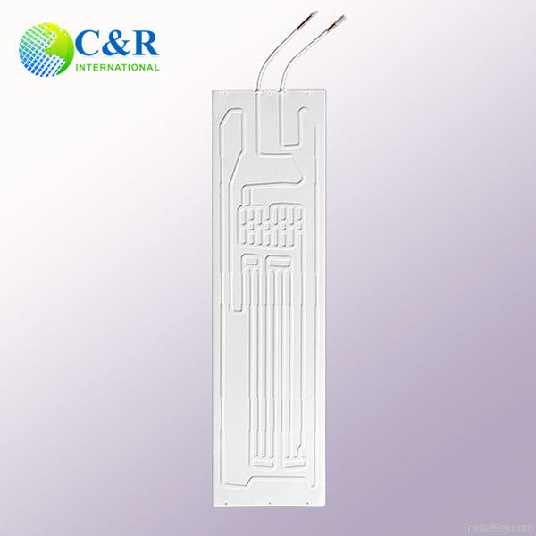 Aluminum roll bond refrigerator evaporator