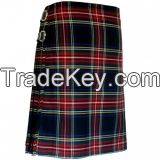 Scottish Kilts,  Black Stewart Tartan,