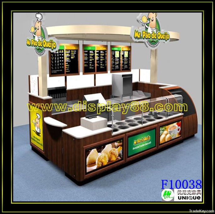 Food kiosks design in mall for food sale
