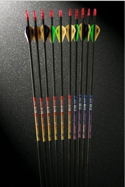 BLADE 400 100% carbon fiber arrows for hunting spine 300 straightness 0.003