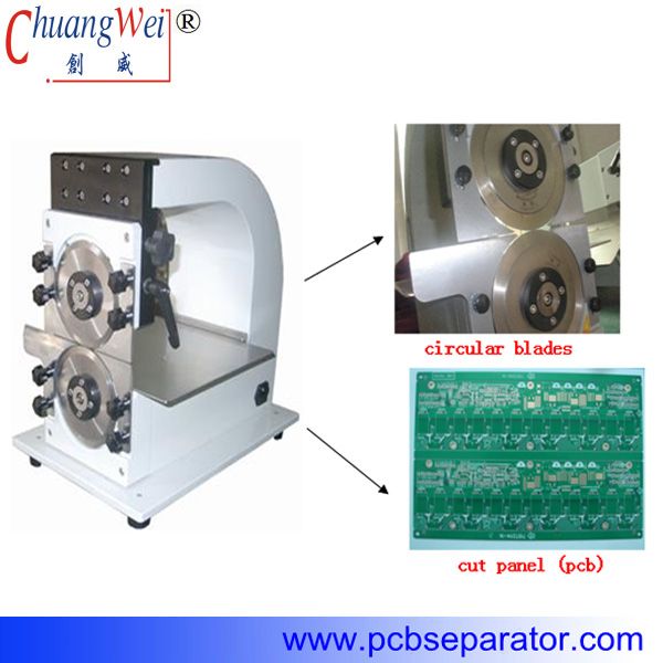 supplying economical motor-driven V-cut PCB depaneling machine for led alum board CWVC-1S 