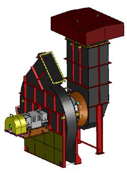 Coke-oven gas fan