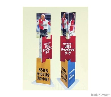 Portable stand up exhibition cardboard standees display