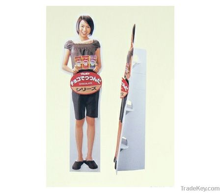 Portable stand up exhibition cardboard standees display