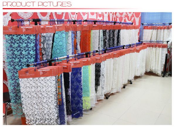 100% poly milk chemical lace fabric factory in China