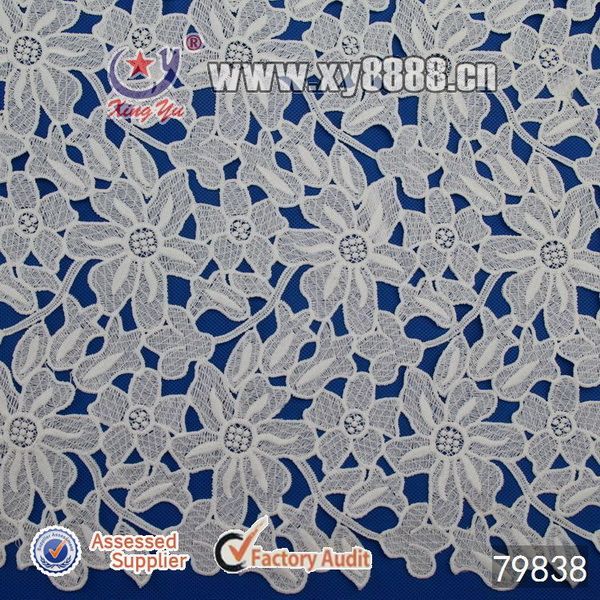2013 new arrival embroidery lace fabric made in China 