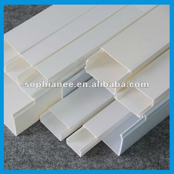 Factory of White Rigid Plastic PVC Cable Trunking