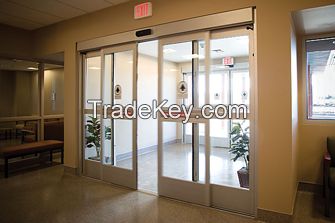 Automatic sliding glass door