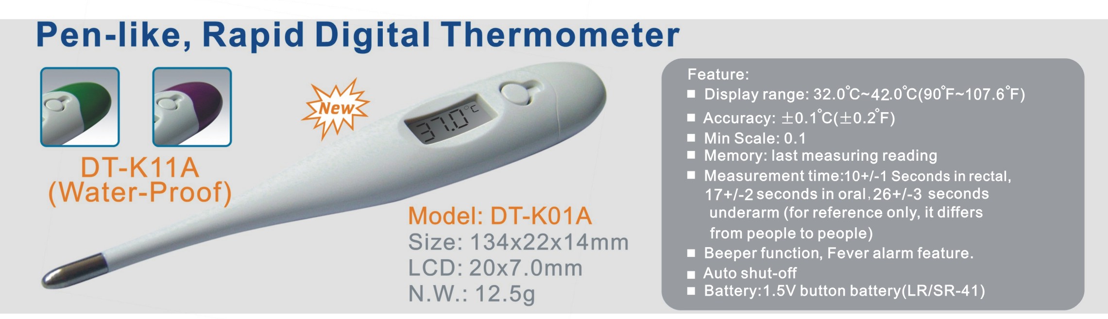 digital Rapid thermometer(takes 10 seconds only)