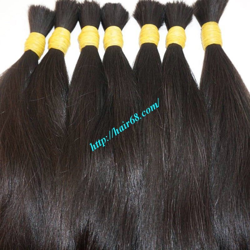 100% Remy HAIR BULK human hair extensions soft & smooth