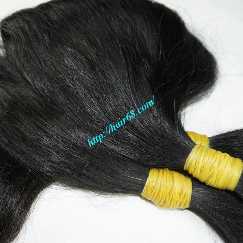 100% Remy HAIR BULK human hair extensions soft & smooth